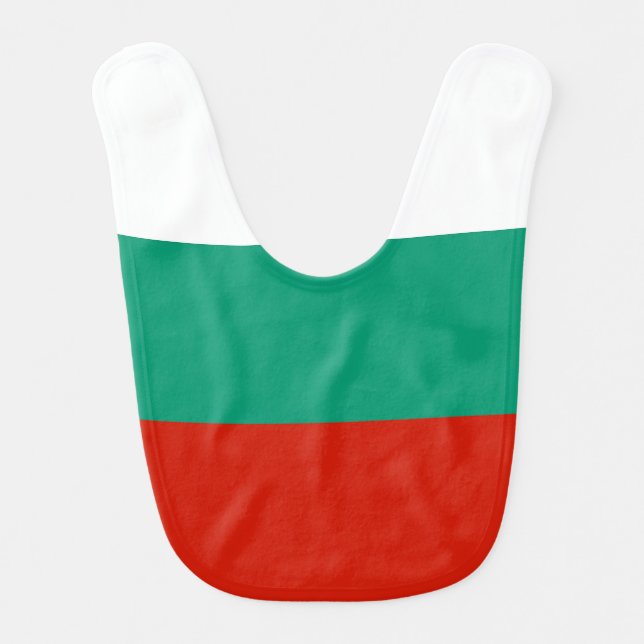Bulgaria flag baby bib (Front)