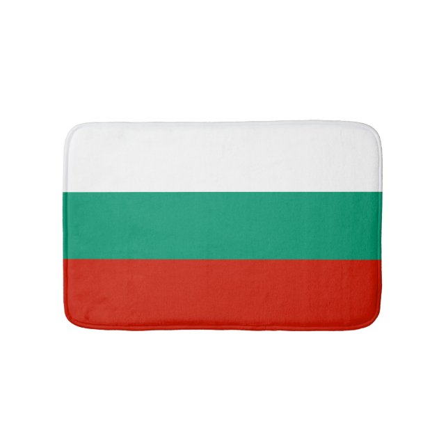 Bulgaria flag bath mat (Front)