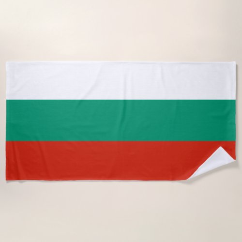 Bulgaria Flag Beach Towel