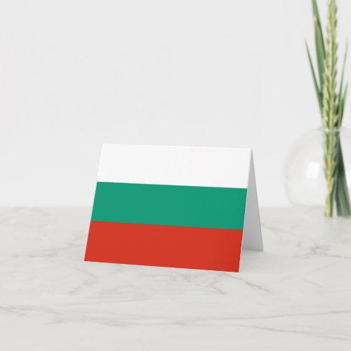 Bulgaria Flag Card