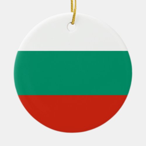 Bulgaria Flag Ceramic Ornament