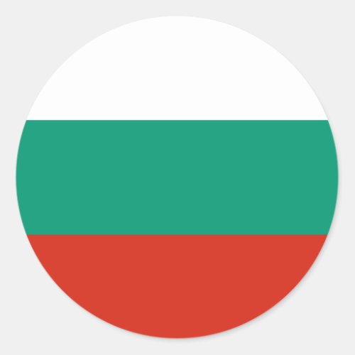Bulgaria Flag Classic Round Sticker