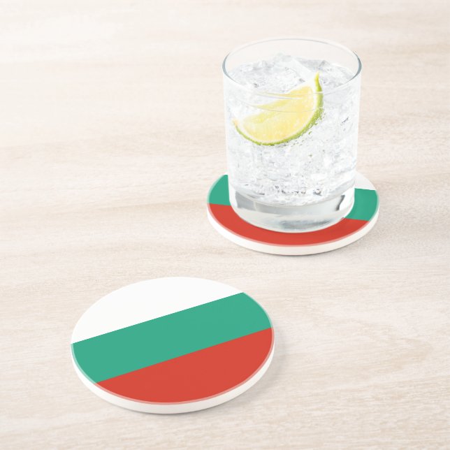 Bulgaria flag coaster (Side)