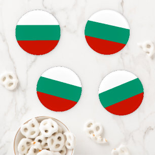Bulgaria flag coaster set