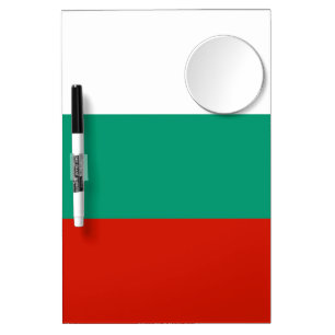 Bulgaria flag dry erase board with mirror