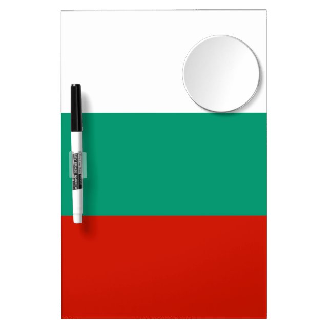 Bulgaria flag dry erase board with mirror (Front)