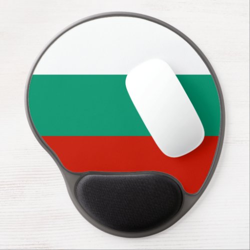 Bulgaria flag gel mouse pad
