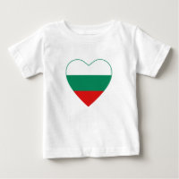 Bulgaria Flag Heart T-Shirt
