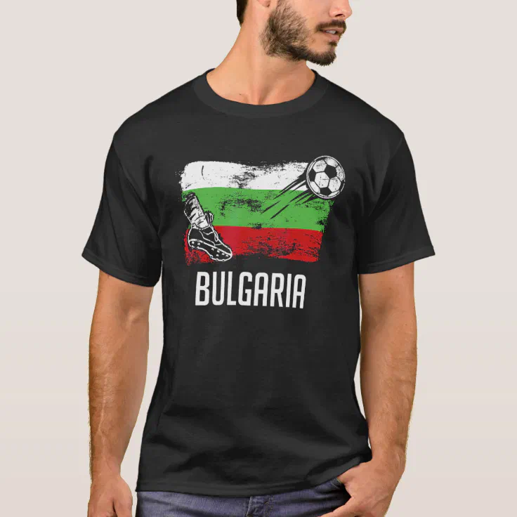 Bulgaria Flag Jersey Bulgarian Soccer Team Bulgari T-Shirt | Zazzle