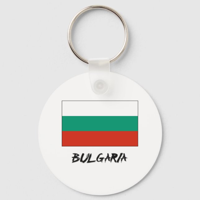Bulgaria Flag Keychain (Front)