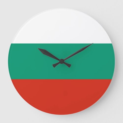 Bulgaria Flag Large Clock