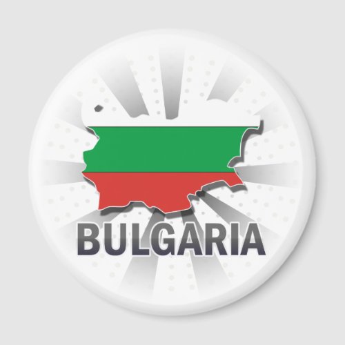 Bulgaria Flag Map 20 Magnet