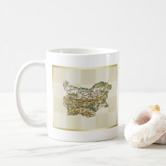 Bulgaria Flag + Map Mug