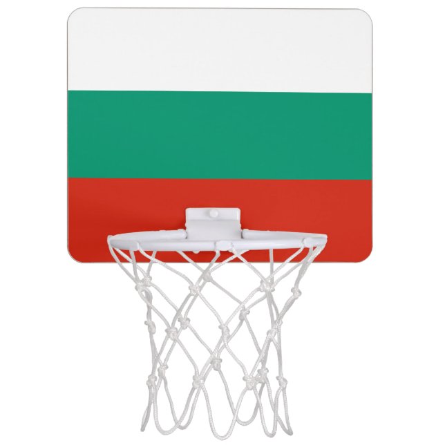 Bulgaria Flag Mini Basketball Hoop (Front)