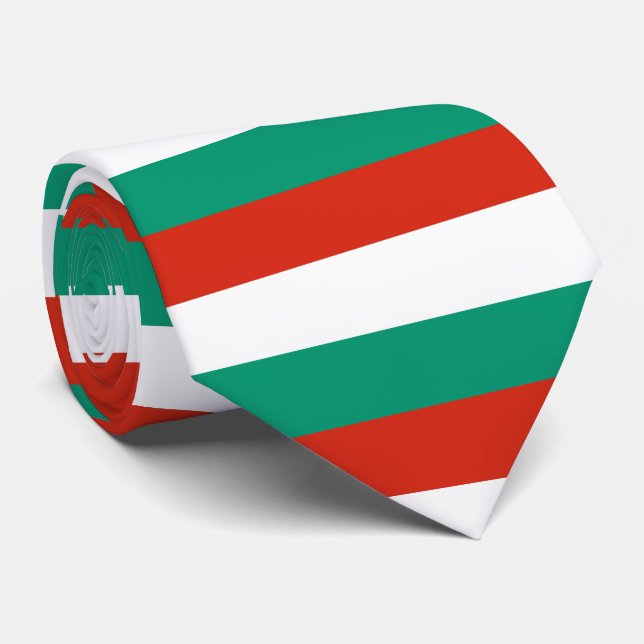 Bulgaria Flag Neck Tie (Rolled)