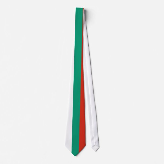 Bulgaria Flag Neck Tie (Front)