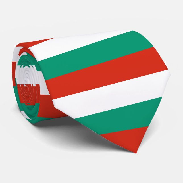 Bulgaria flag neck tie (Rolled)