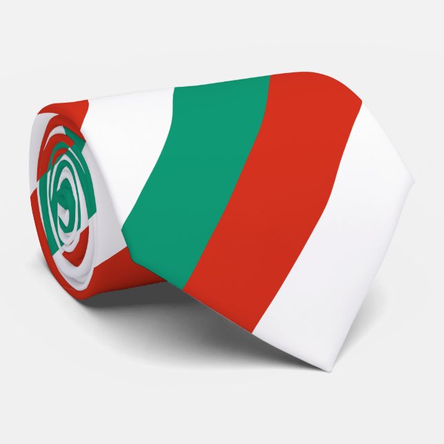 Bulgaria Flag Neck Tie (Rolled)