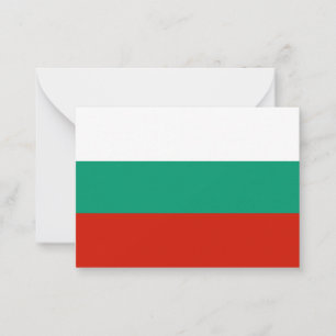Bulgaria flag note card