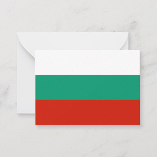 Bulgaria flag note card (Front)