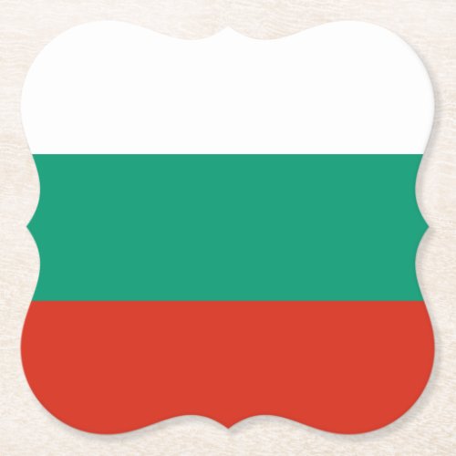 Bulgaria Flag Paper Coaster
