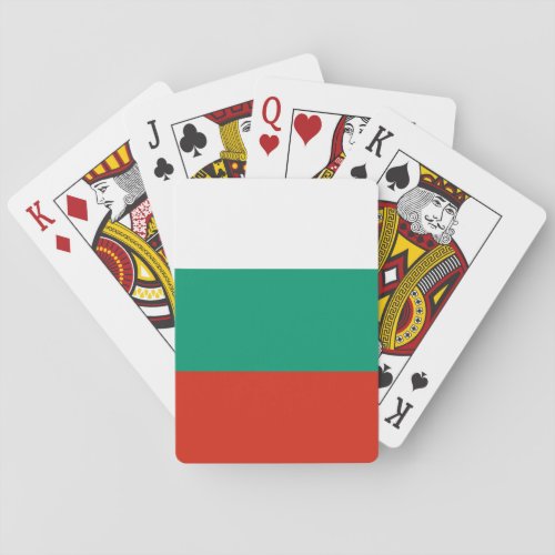 Bulgaria Flag Playing Cards
