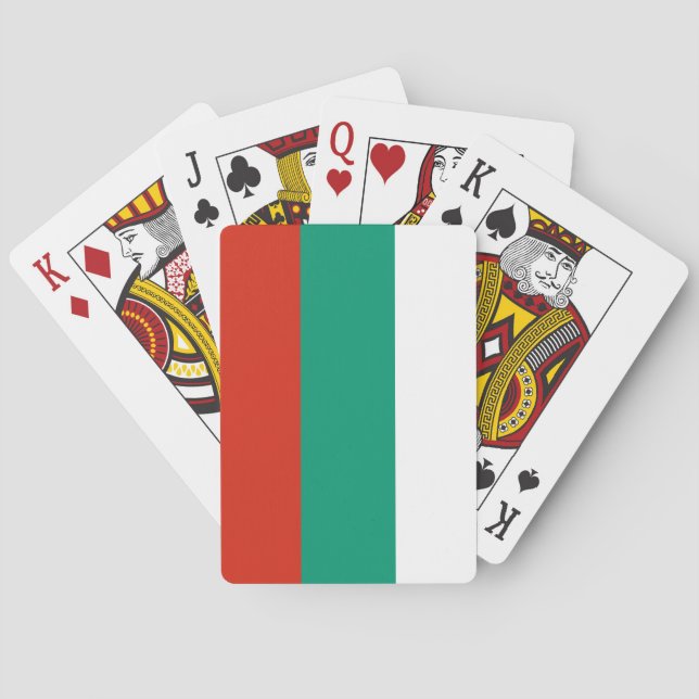 Bulgaria Flag Poker Cards (Back)