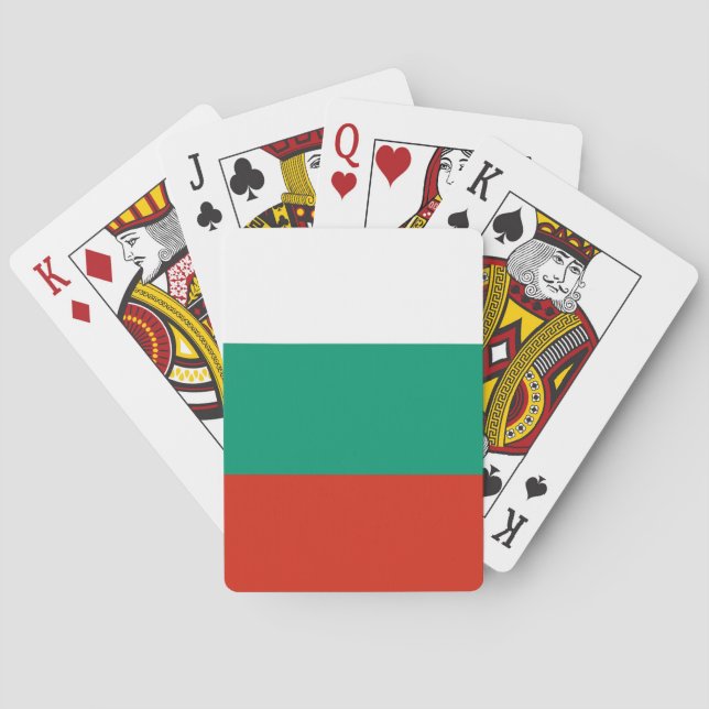 Bulgaria Flag Poker Cards (Back)