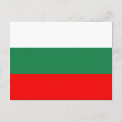 Bulgaria flag postcard