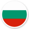 Bulgaria Flag Round Sticker