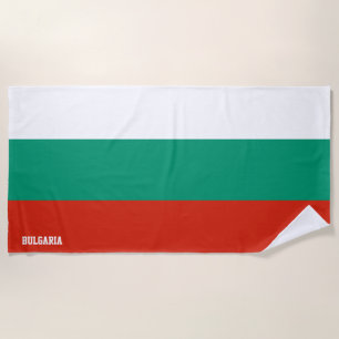 Bulgaria Flag Splendid Patriotic Beach Towel