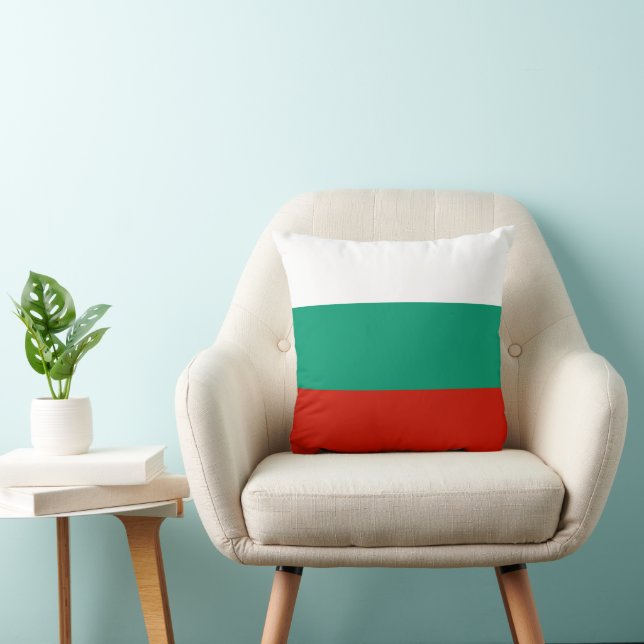 Bulgaria flag throw pillow (Chair)
