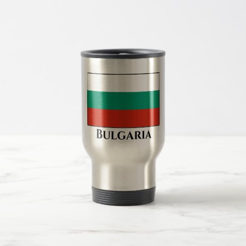 Bulgaria Flag Travel Mug
