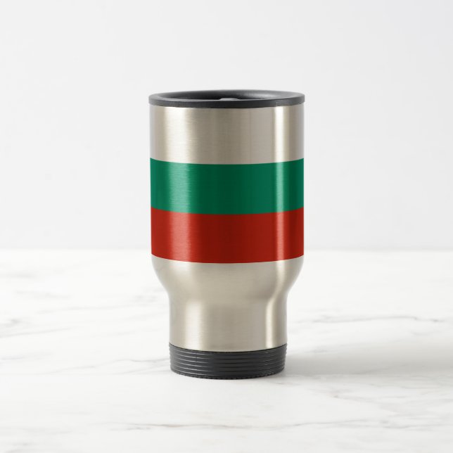 Bulgaria Flag Travel Mug (Center)