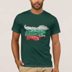 Bulgaria Flagcolor Map T-Shirt