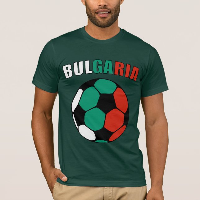 Bulgaria Footy (Dark) T-Shirt (Front)