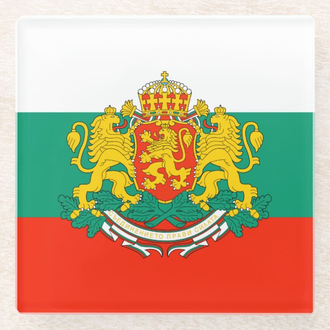 Bulgaria Glass Coaster (Front)