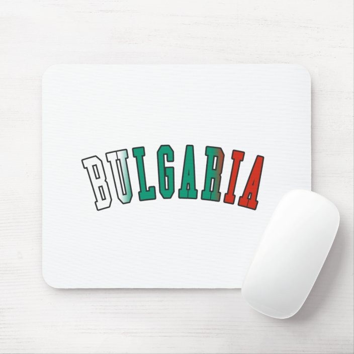 Bulgaria in National Flag Colors Mousepad