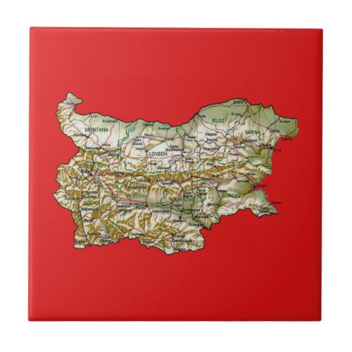 Bulgaria Map Tile