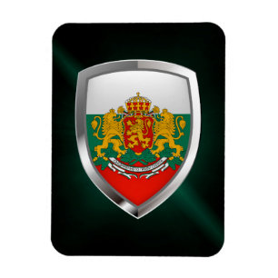 Bulgaria Metallic Emblem Magnet