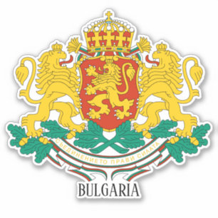 Bulgaria National Coat Of Arms Patriotic Sticker