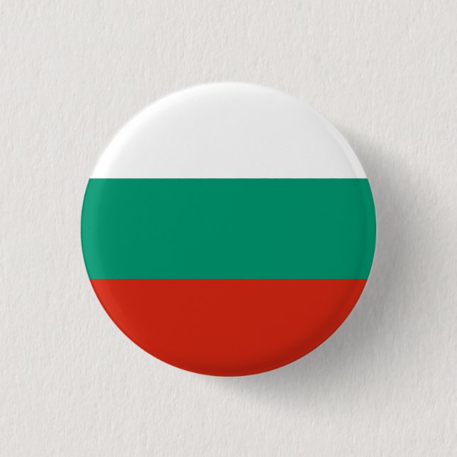 Bulgaria National Flag Button (Front)