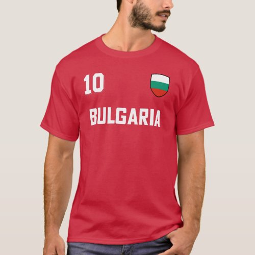 Bulgaria National Football Team Soccer Retro Kit T_Shirt