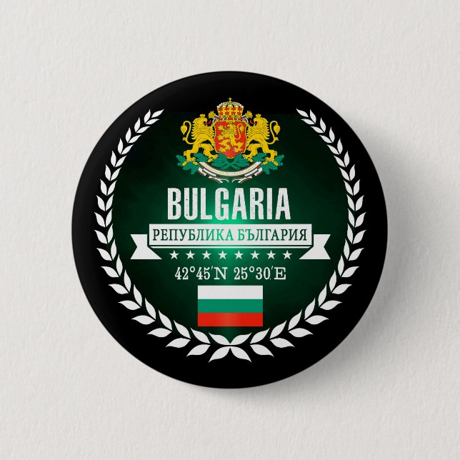 Bulgaria Pinback Button (Front)