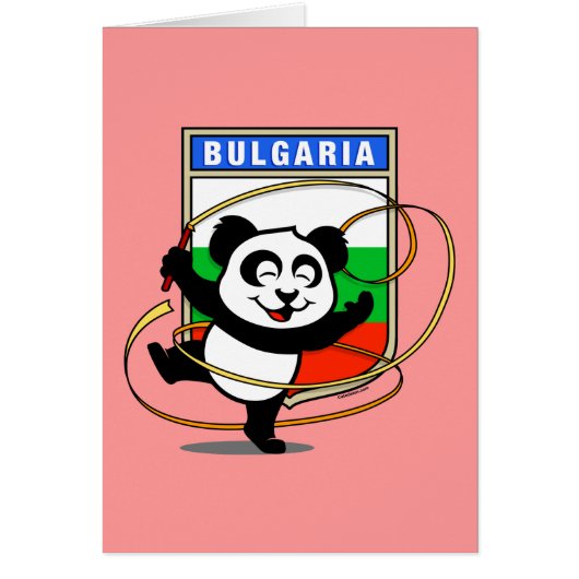 Bulgaria Rhythmic Gymnastics Panda Cards (Front)