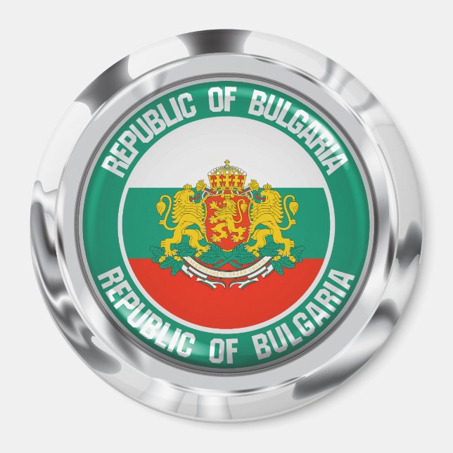 Bulgaria Round Emblem Magnet (Front)