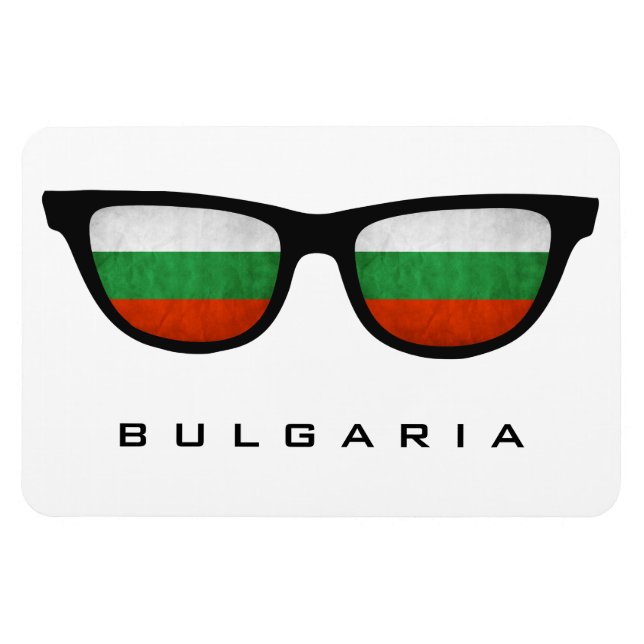 Bulgaria Shades custom text & color magnet (Horizontal)