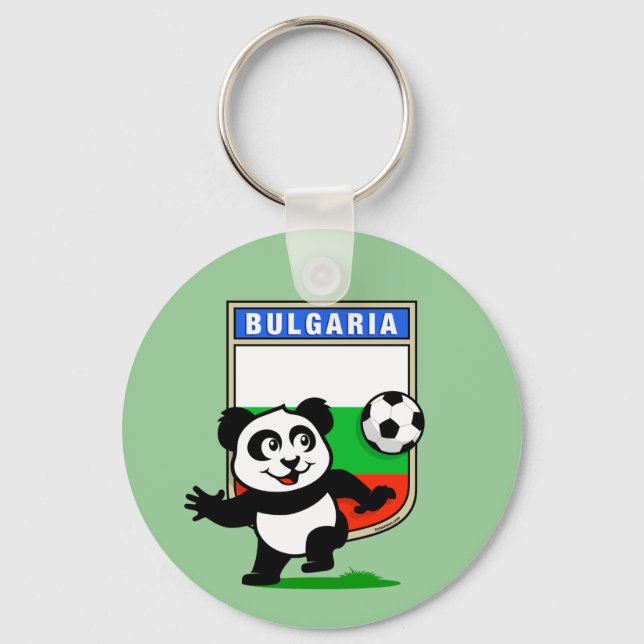 Bulgaria Soccer Panda Keychain (Front)