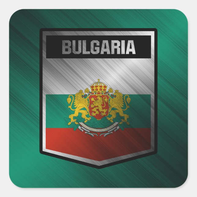 Bulgaria Square Sticker (Front)