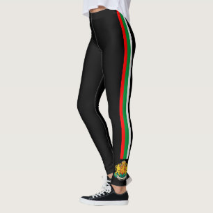 Bulgaria stripes flag leggings